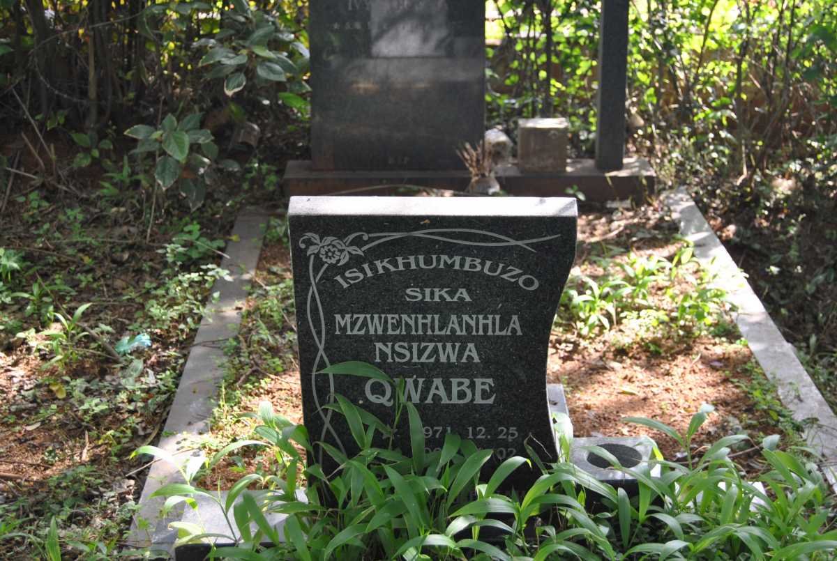 QWABE Mzwenhlanhla Nsizwa 1925-2002