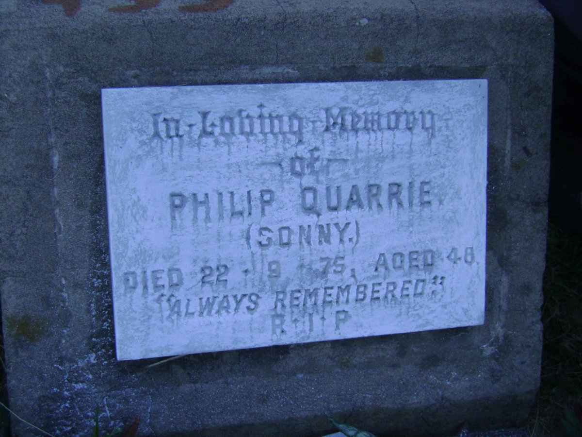 QUARRIE Philip -1975