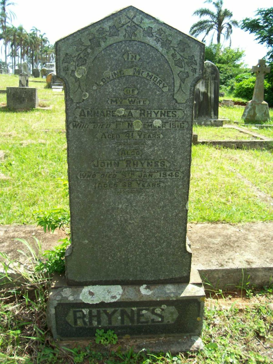 RHYNES John -1946 &amp; Annabella -1916
