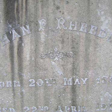 RHEEDER Johan P. 1858-1914