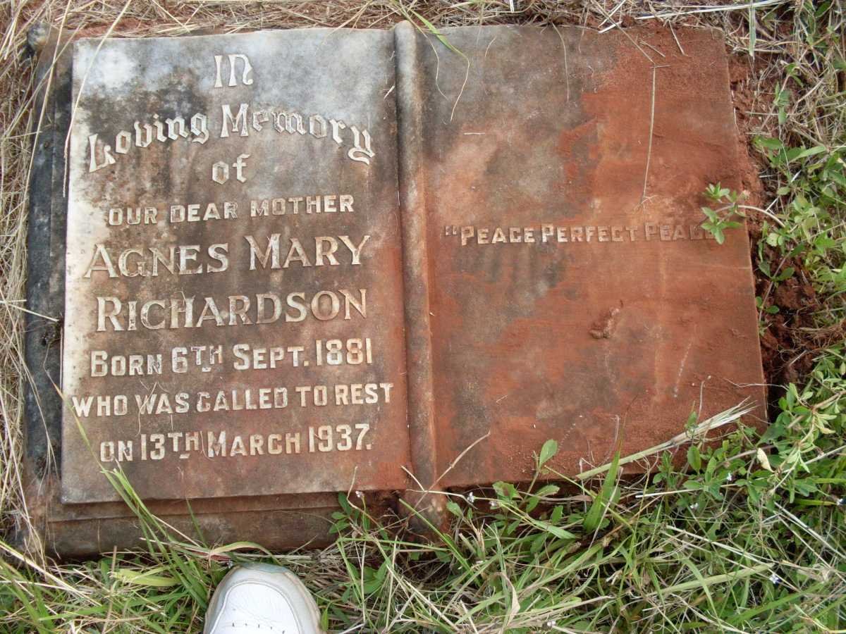 RICHARDSON Agnes Mary 1881-1937