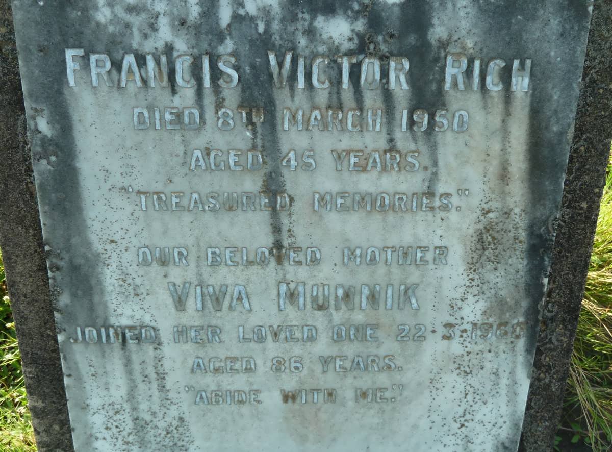 RICH Francis Victor -1950 :: MUNNIK Viva -1960