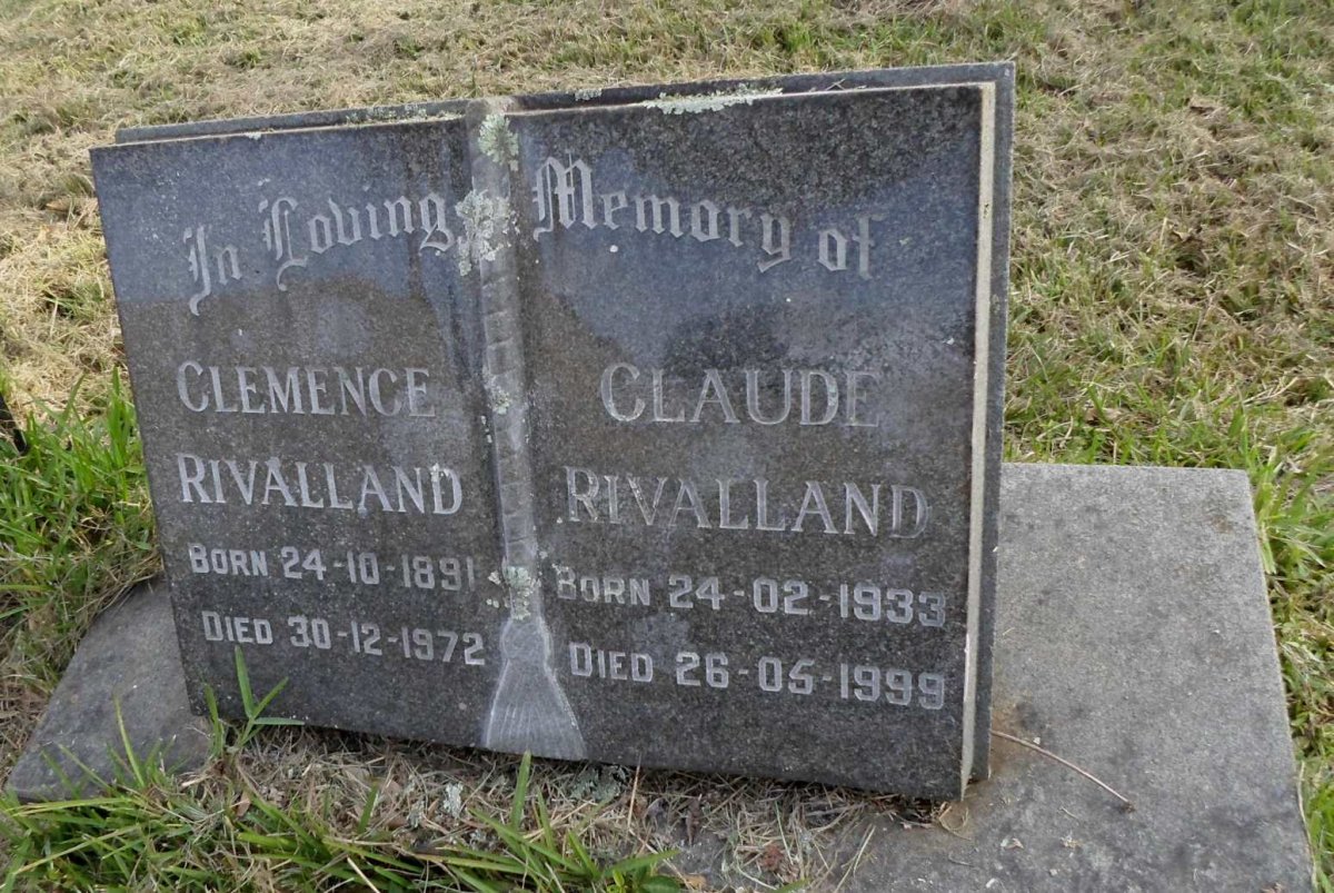 RIVALLAND Clemence 1891-1972 :: RIVALLAND Claude 1933-1999