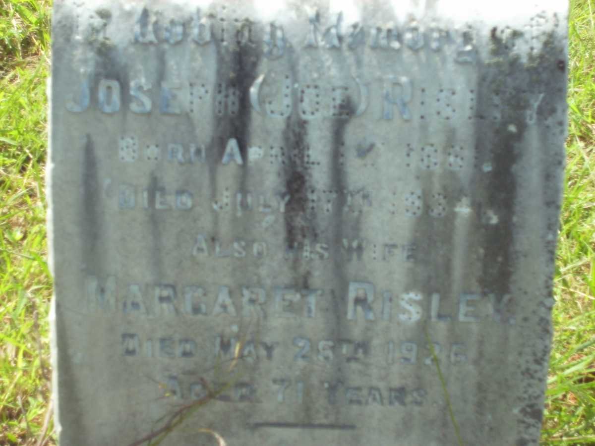 RISLEY Joseph 1861-1934 &amp; Margaret -1926