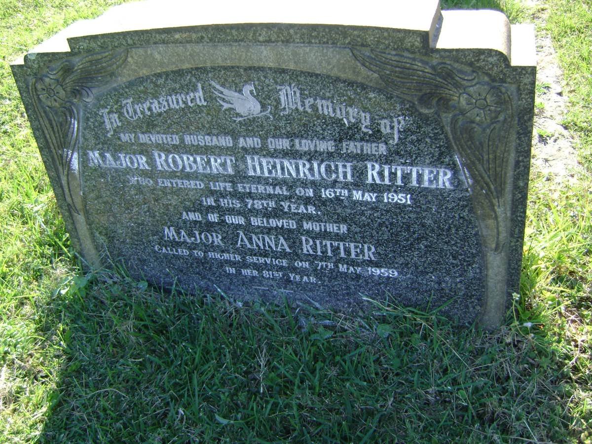 RITTER Robert Heinrich -1951 &amp; Anna -1959