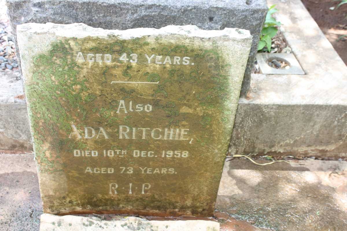 RITCHIE Alexander 1874- &amp; Ada -1958
