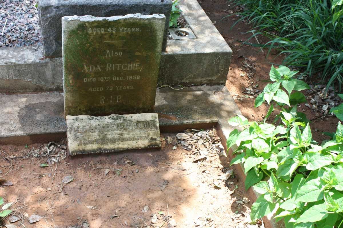 RITCHIE Alexander 1874- &amp; Ada -1958