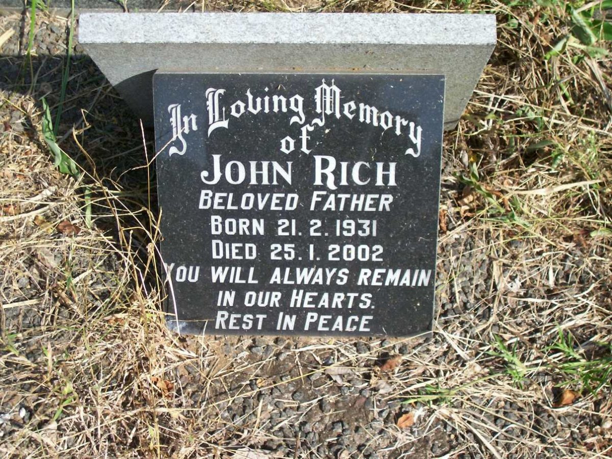 RICH John 1931-2002
