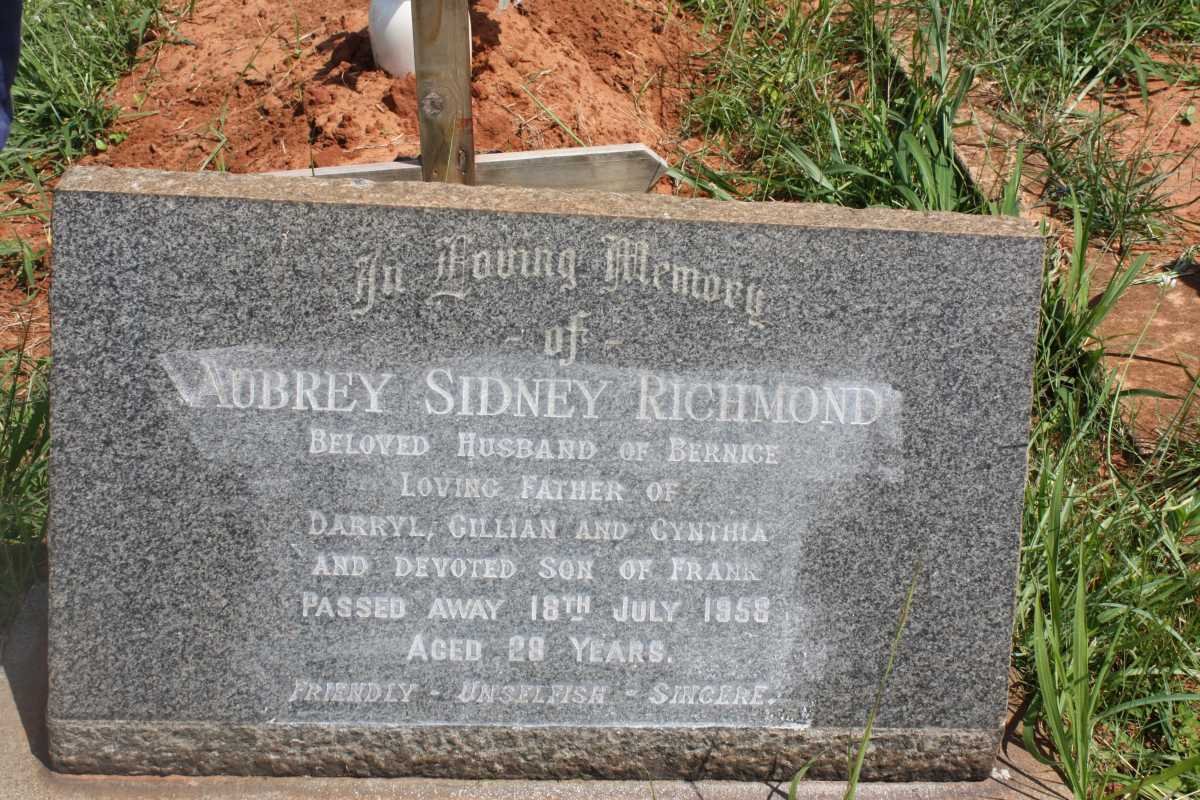 RICHMOND Aubrey Sidney -1958