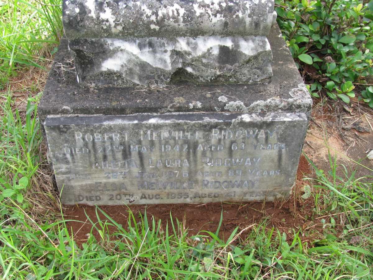RIDGWAY Robert Melville -1942 &amp; Amelia Laura -1976 :: RIDGWAY Elsa Melville -1955