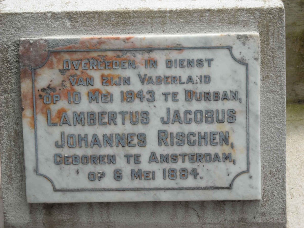 RISCHEN Lambertus Jacobus Johannes 1884-1943