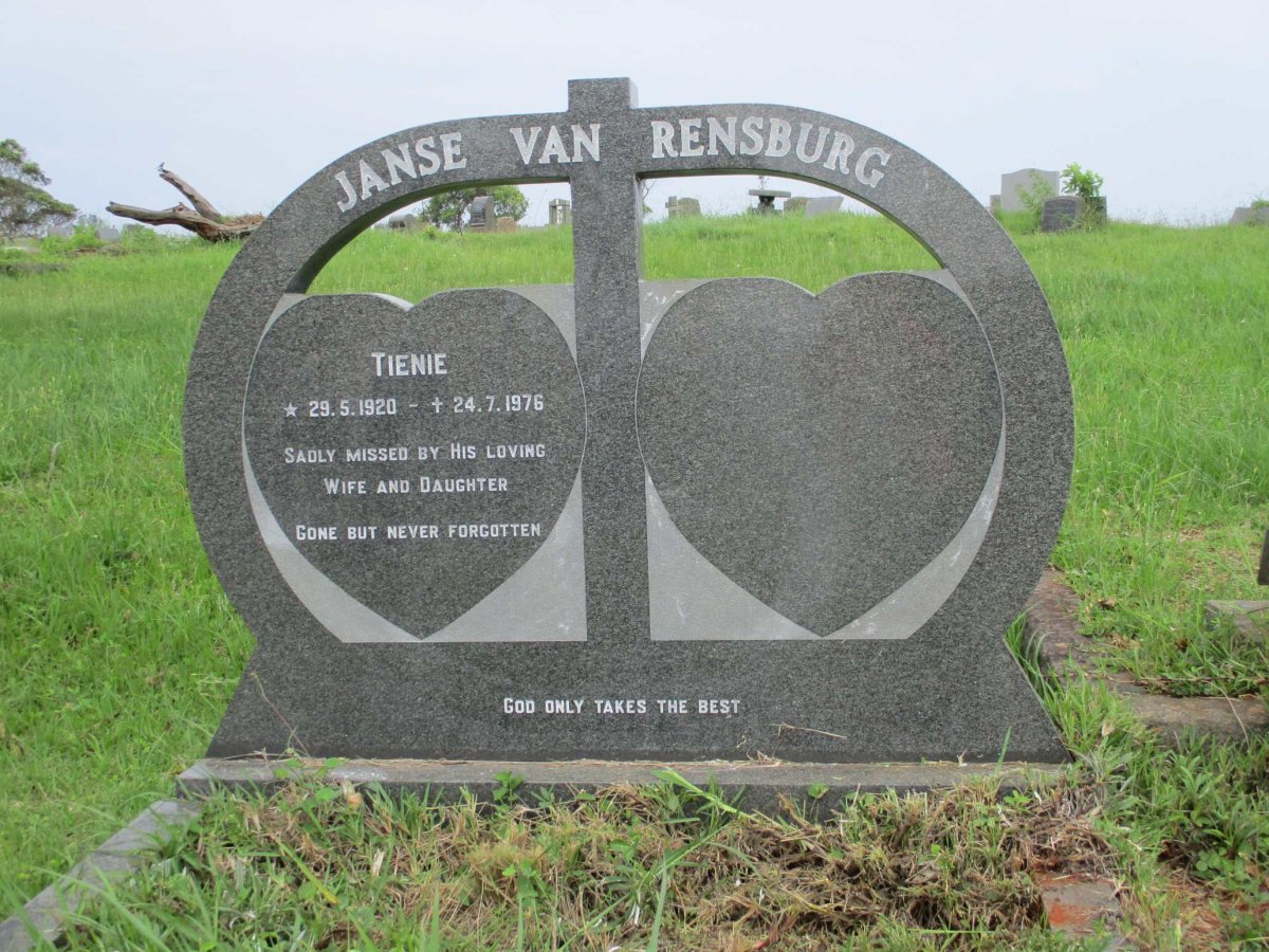 RENSBURG Tienie, Janse van 1920-1976