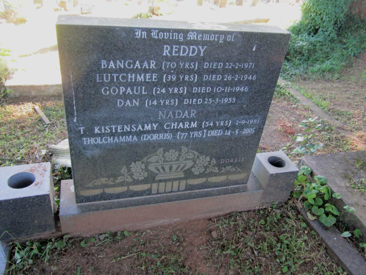 REDDY Bangaar-1971 :: REDDY Lutchmee -1946 :: REDDY Gopaul -1946