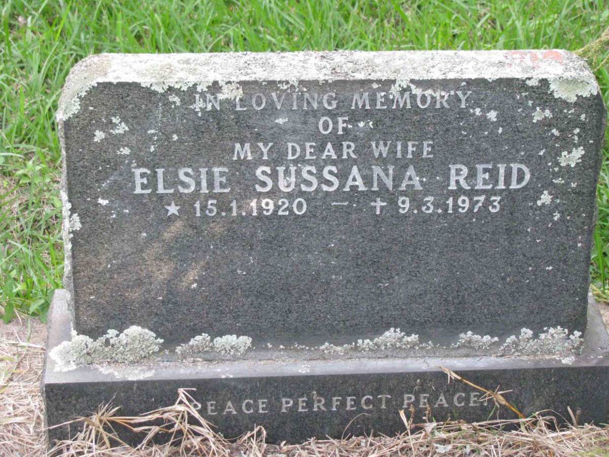 REID Elsie Sussana 1920-1973