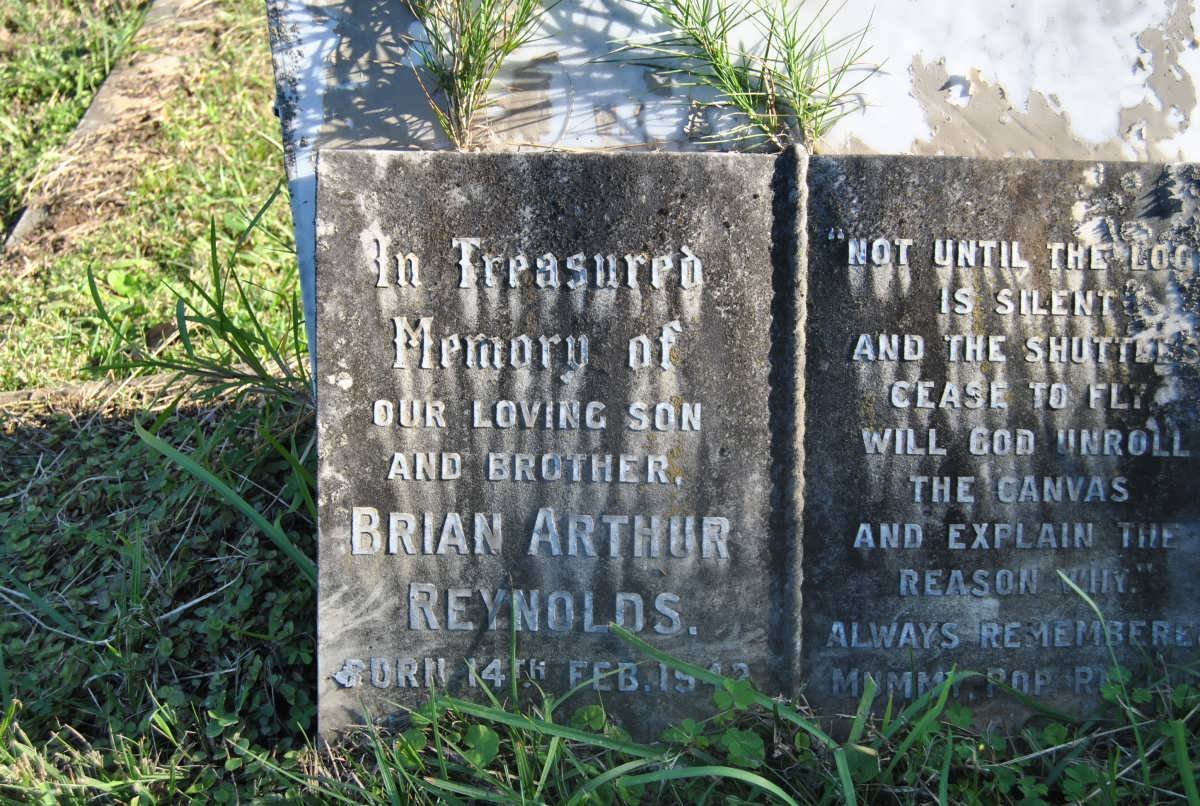 REYNOLDS Brian Arthur 1942-1961