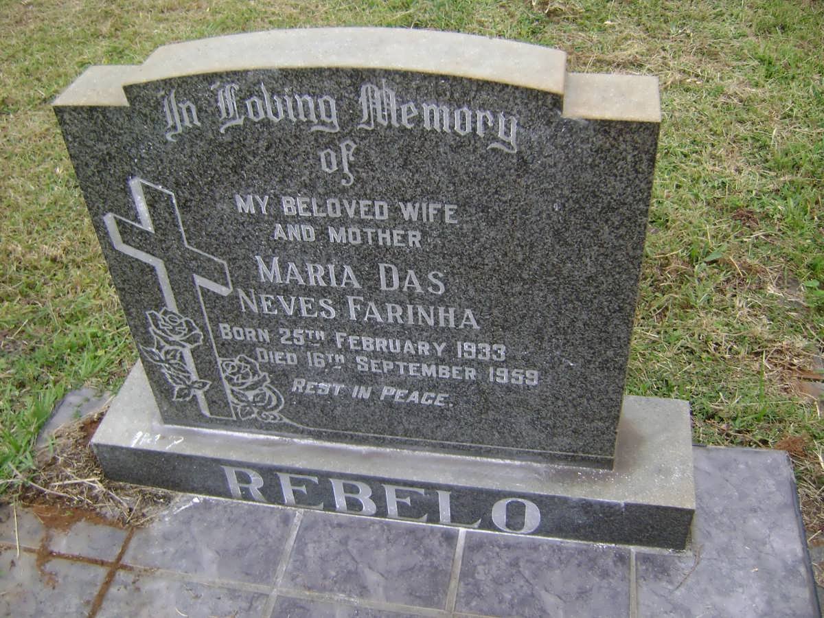 REBELO Maria Das Neves Farinha 1933-1959
