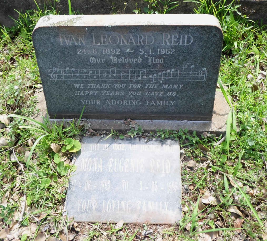 REID Ivan Leonard 1892-1962 &amp; Mona Eugenie 1893-1995