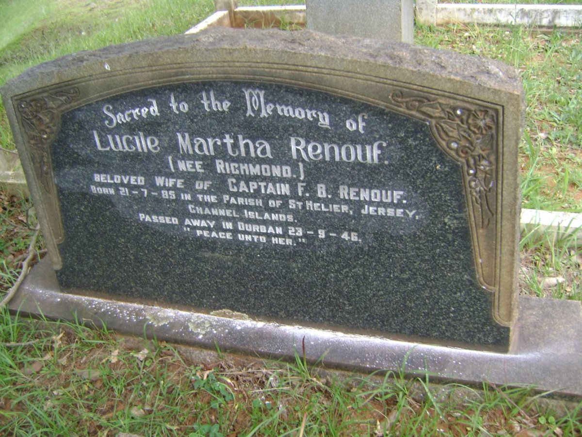RENOUF Lucile Martha nee RICHMOND 1885-1946