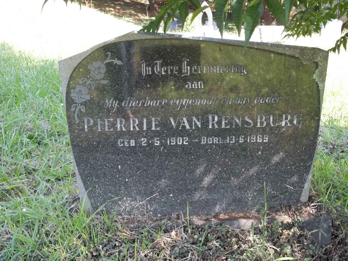 RENSBURG Pierrie, van 1902-1969
