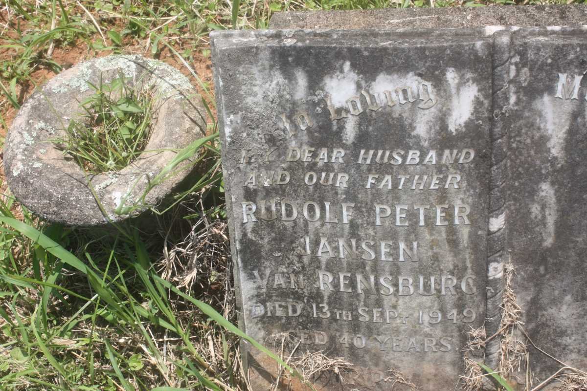 RENSBURG Rudolf Peter, Jansen van -1949