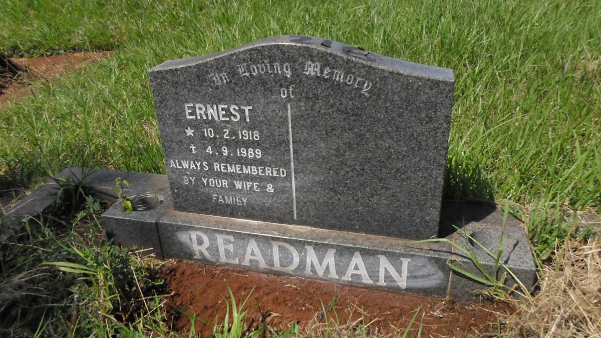 READMAN Ernest 1918-1989