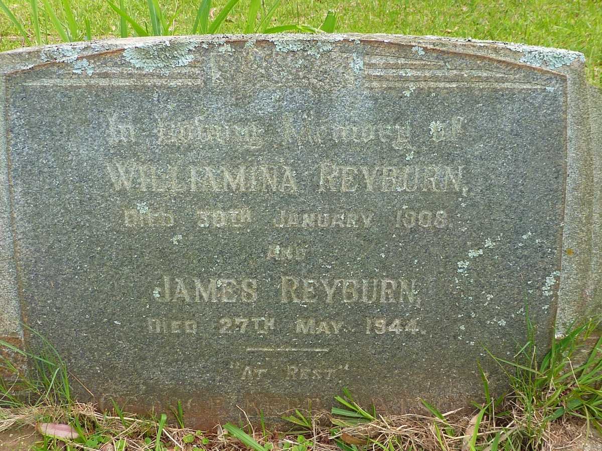 REYBURN James -1944 &amp; Williamina -1908