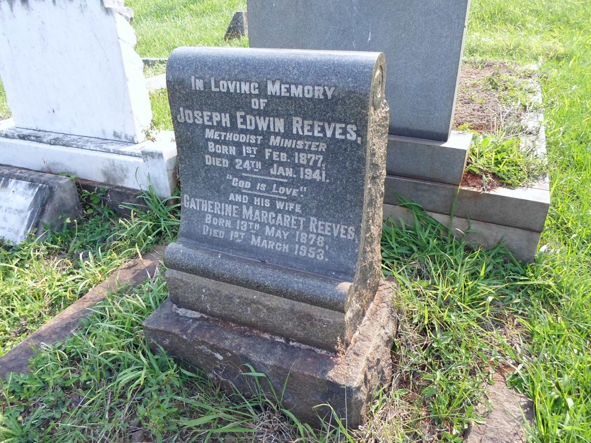 REEVES Joseph Edwin 1877-1941 &amp; Catherine Margaret 1878-1953