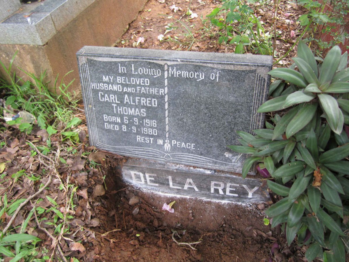 REY Carl Alfred Thomas, de la 1916-1980