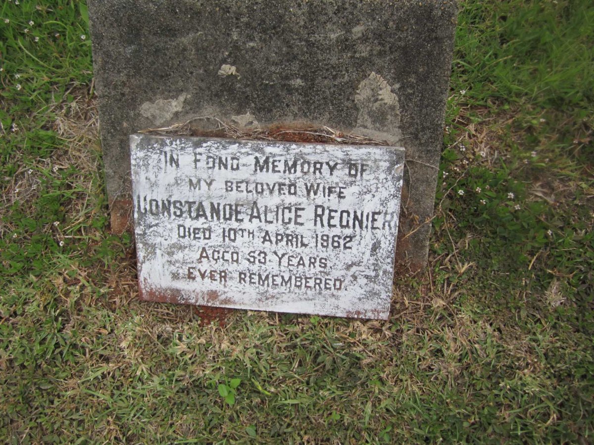 REGNIER Constance Alice -1962
