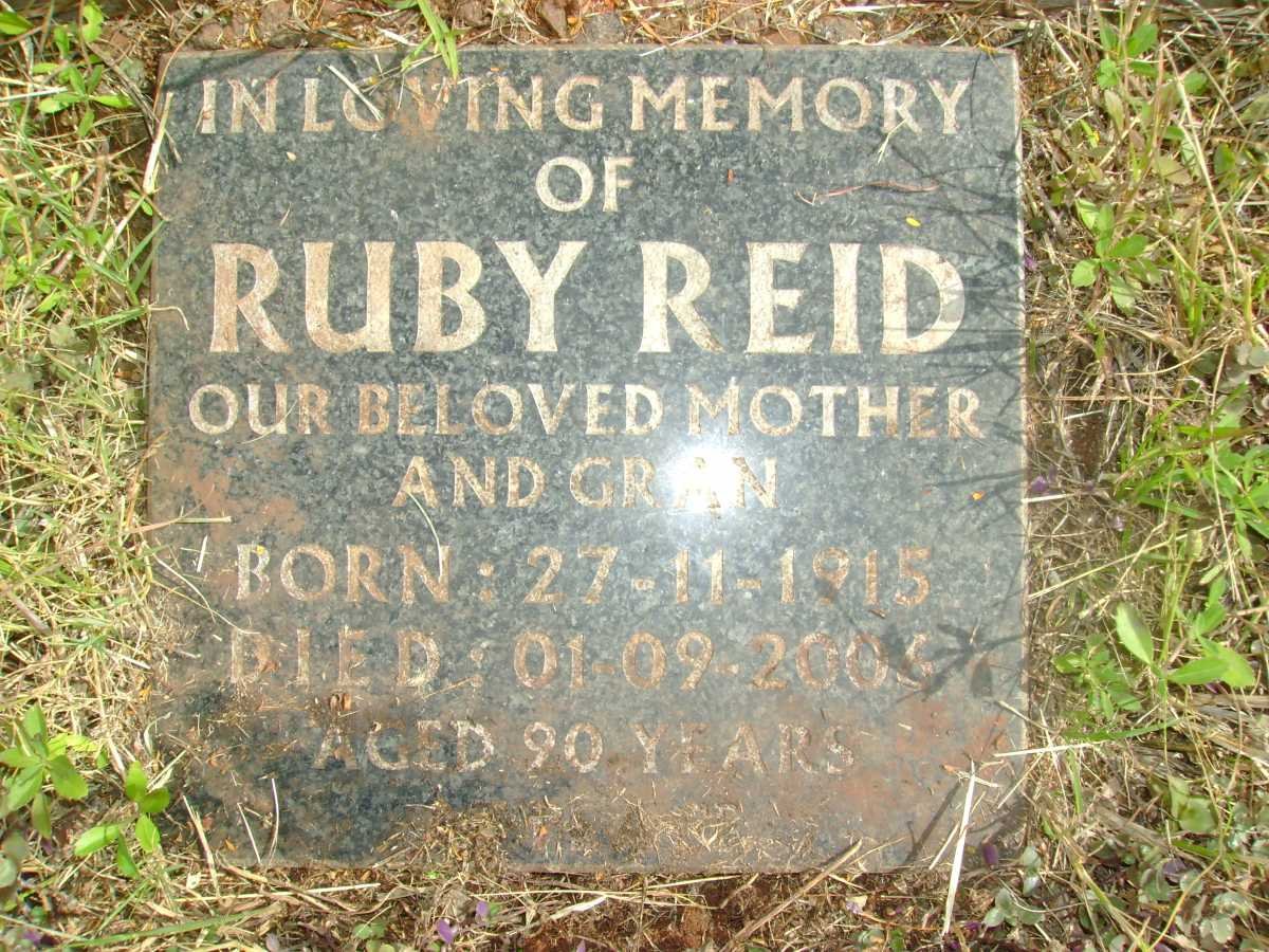 REID Ruby 1915-2006