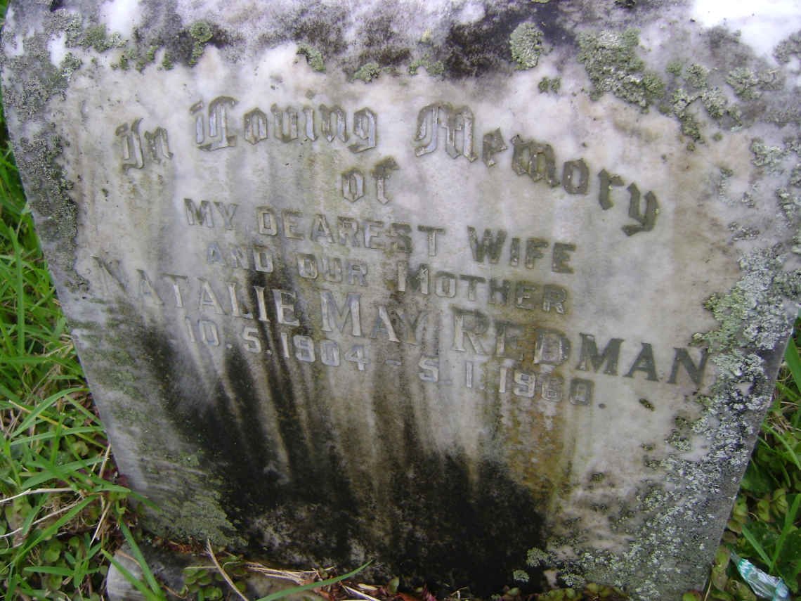 REDMAN Natalie May 1904-1960