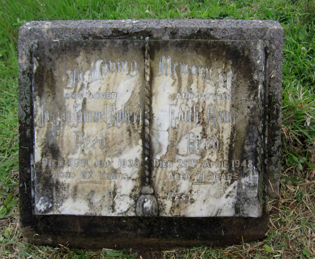 REED Joseph Samuel Robert -1938 &amp; Edith Annie -1948