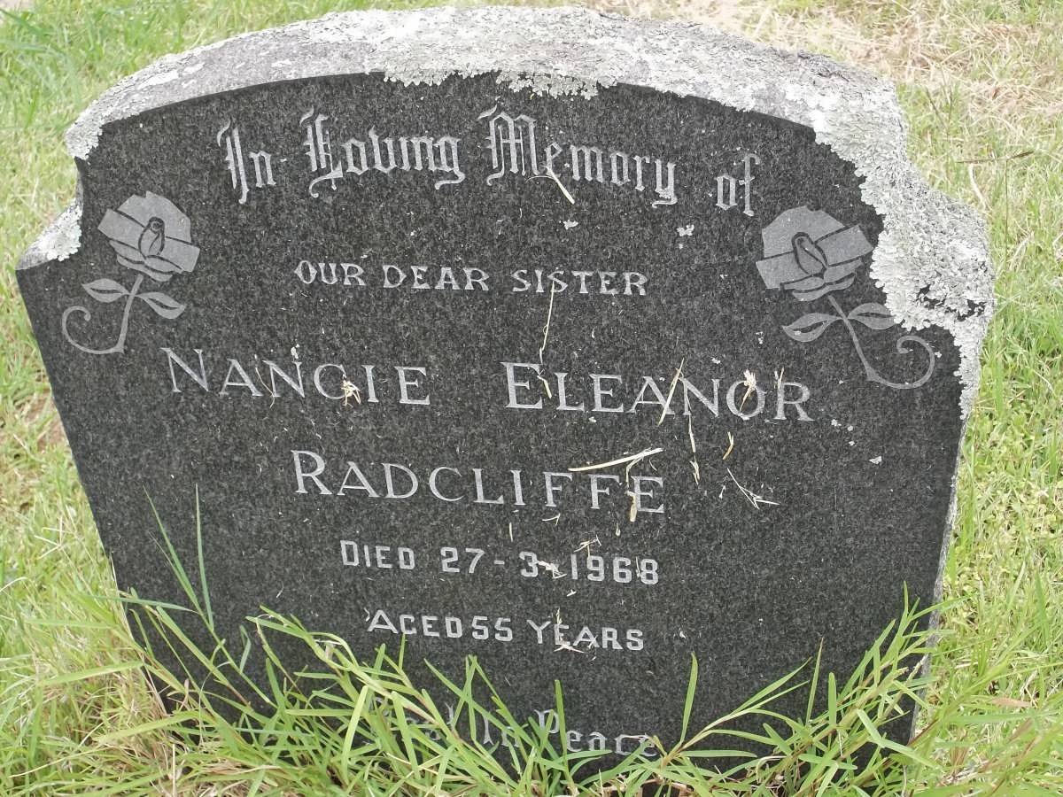 RADCLIFFE Nancie Eleanor -1968