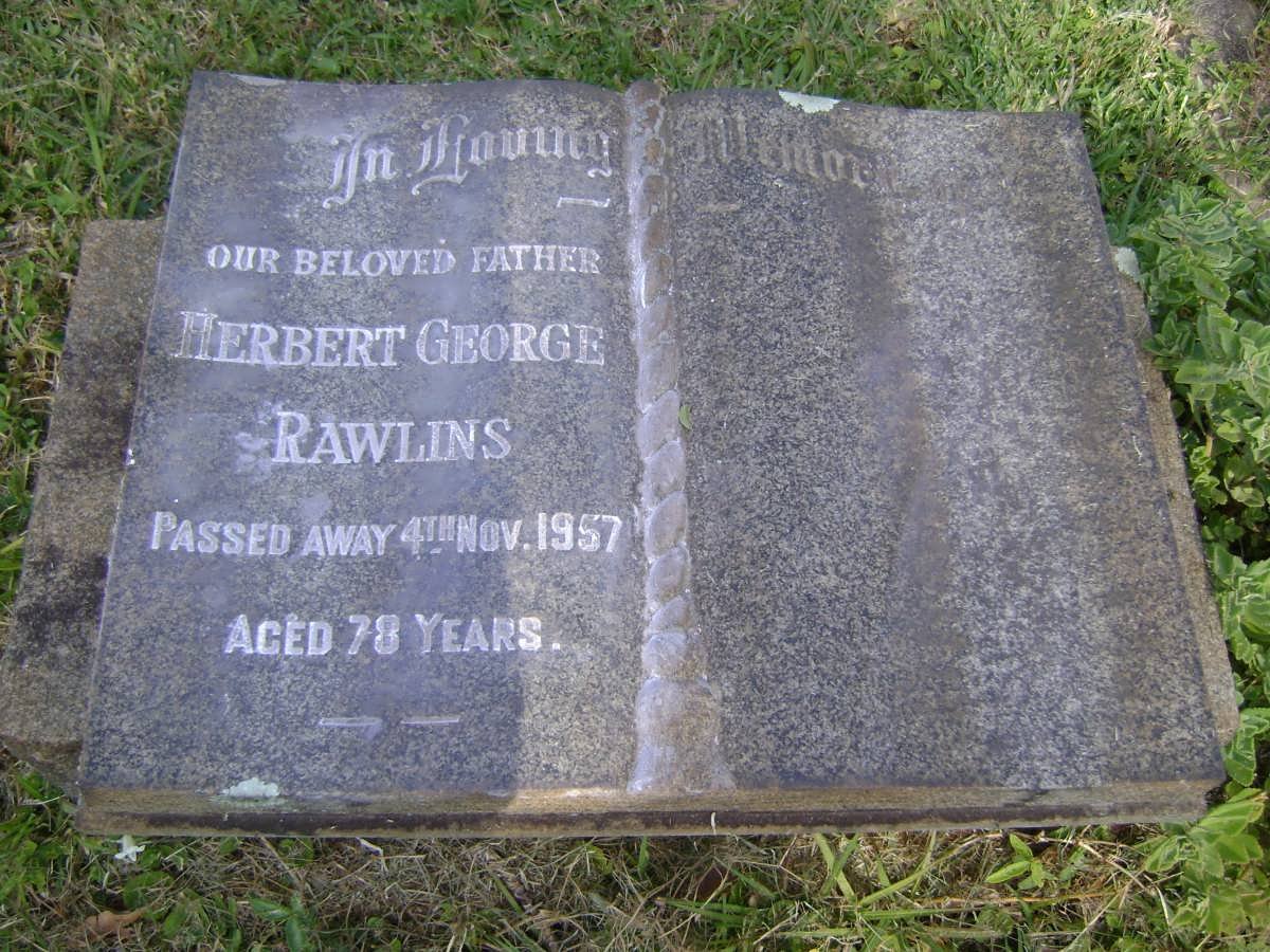 RAWLINS Herbert George -1957
