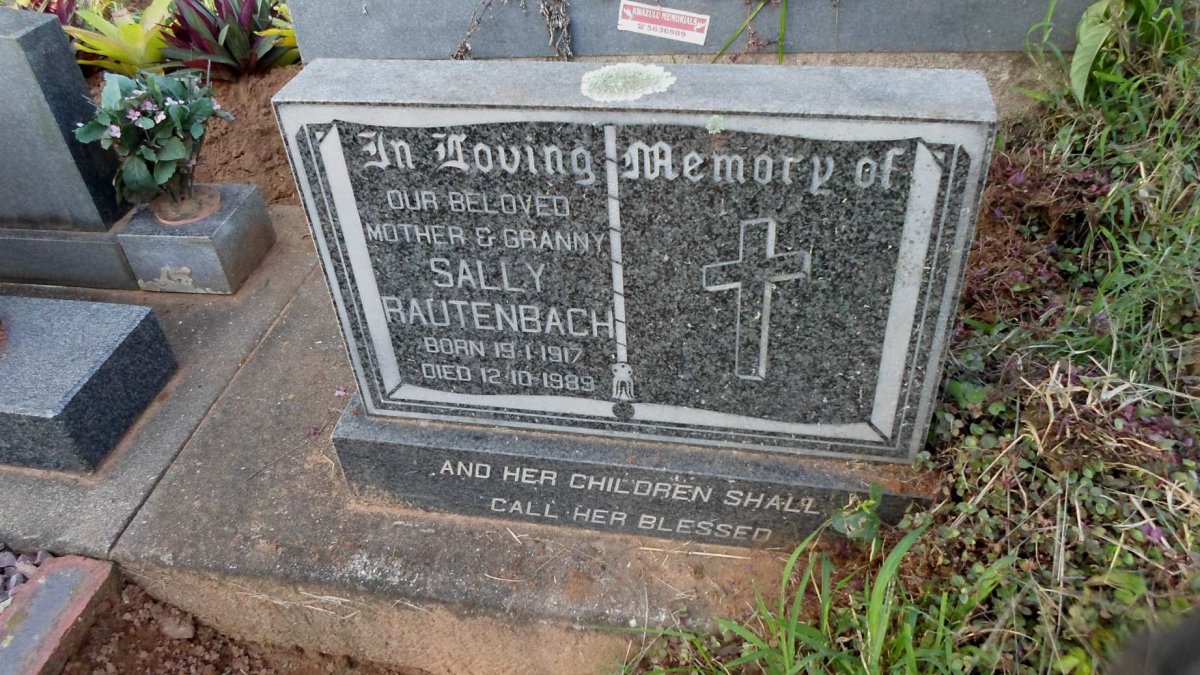 RAUTENBACH Sally 1917-1989