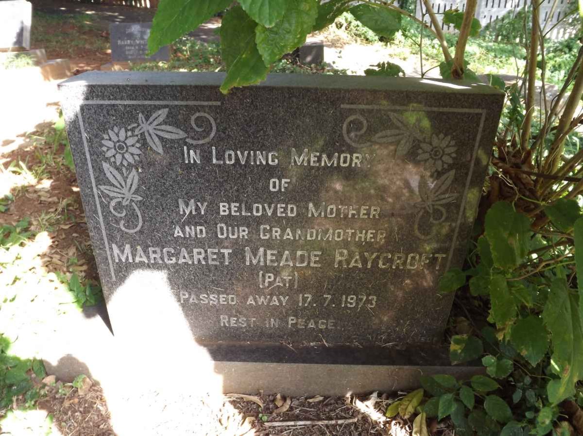RAYCROFT Margaret Meade -1973