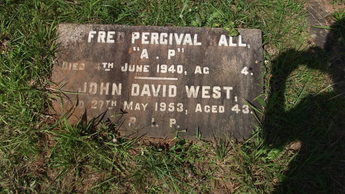RALL Fred Percival -1940 :: WEST John David -1953
