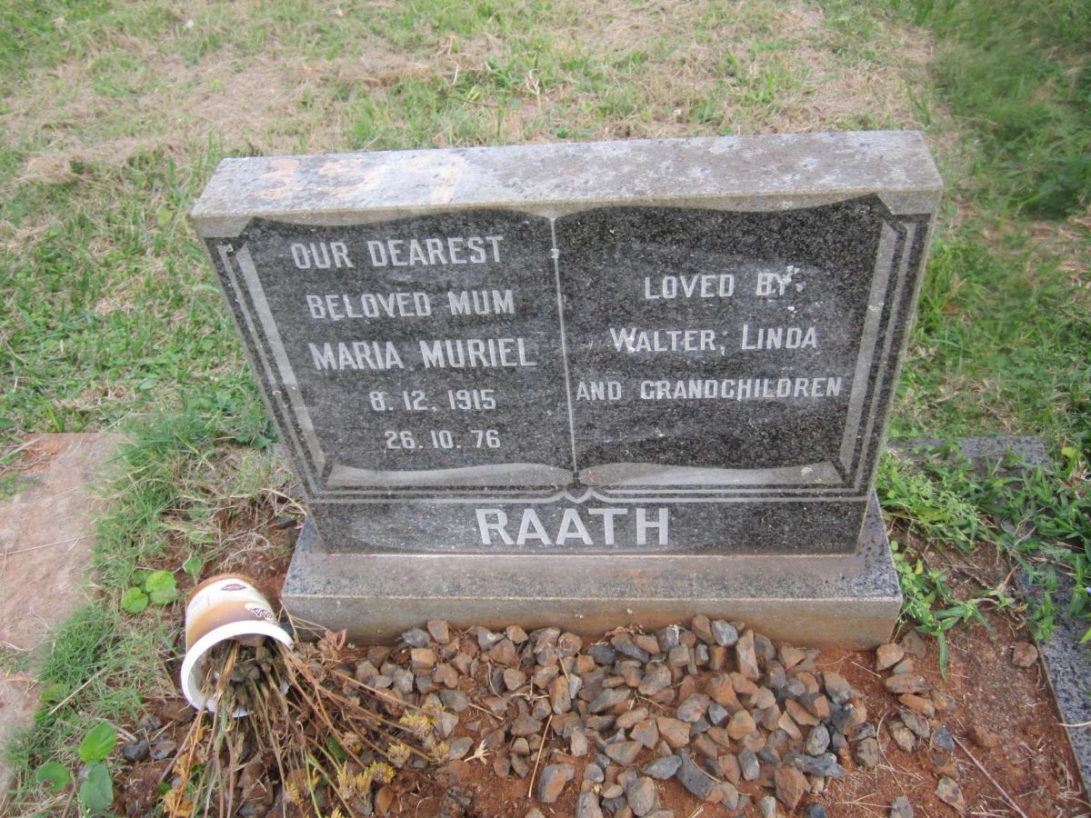RAATH Maria Muriel 1915-1976