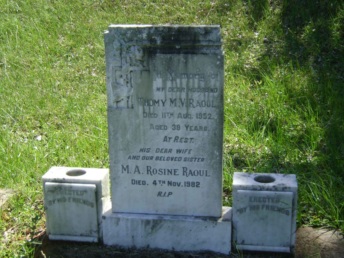 RAOUL Thomy M. V. -1952 &amp; M.A. Rosine -1982