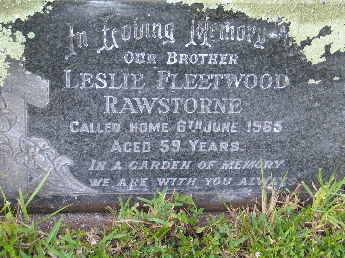 RAWSTORNE Leslie Fleetwood -1965