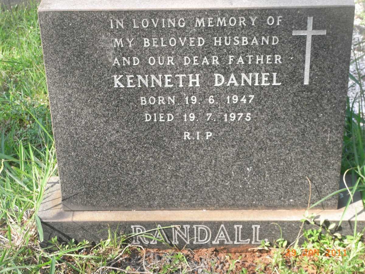 RANDALL Kenneth Daniel 1947-1975