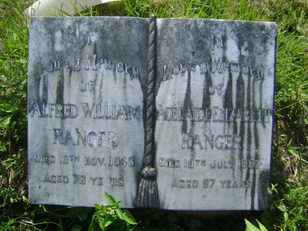 RANGER Alfred William -1946 &amp; Adelaide Elizabeth -1967