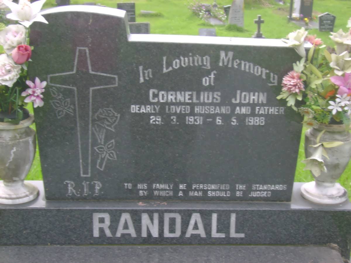 RANDALL Cornelius John 1931-1988