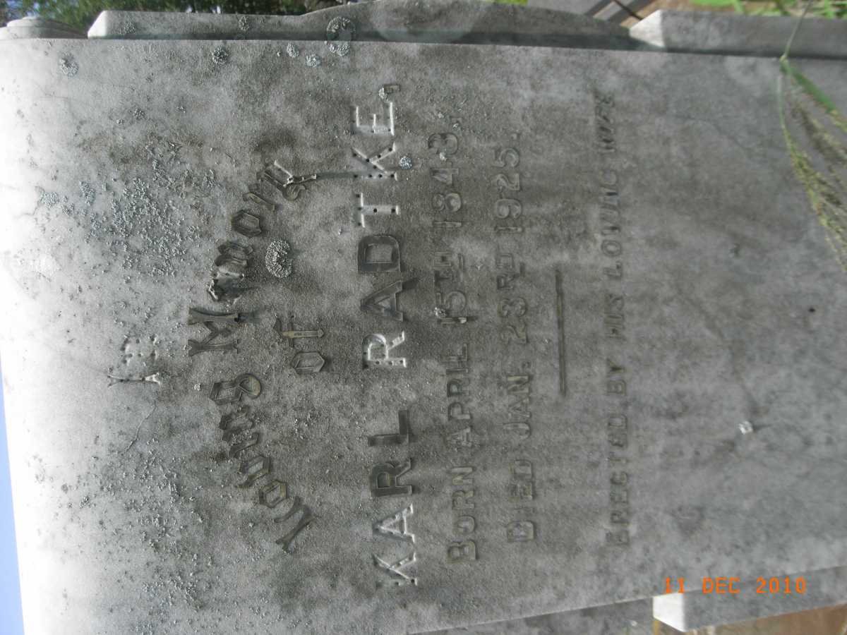 RADTKE Karl 1843-1925