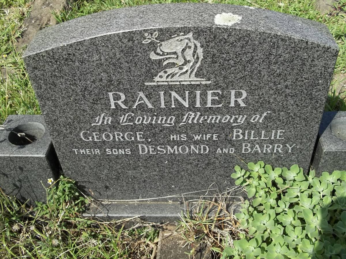 RANIER George &amp; Billie :: RANIER Desmond :: RANIER Barry