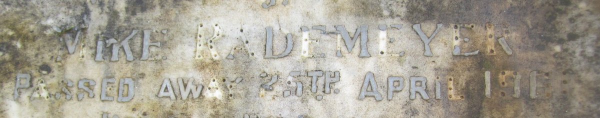 RADEMEYER Michiel David Maree -1961
