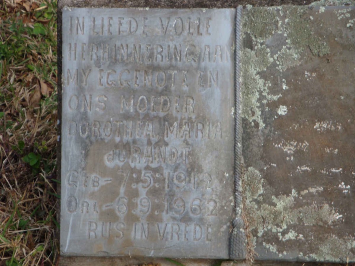 RANDT Dorothea Maria, du 1912-1962