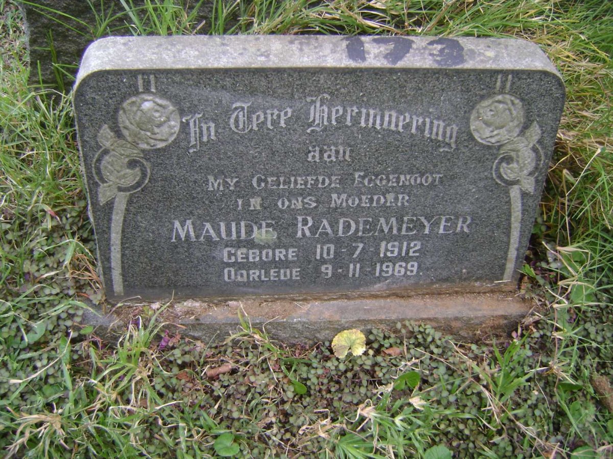 RADEMEYER Maude 1912-1969