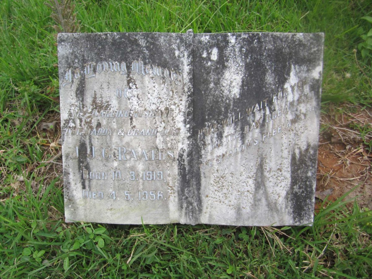 RAATHS J.J.C. 1919-1956