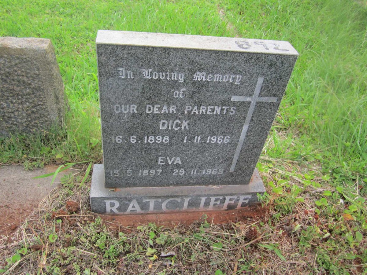 RATCLIFFE Dick 1898-1966 &amp; Eva 1897-1969